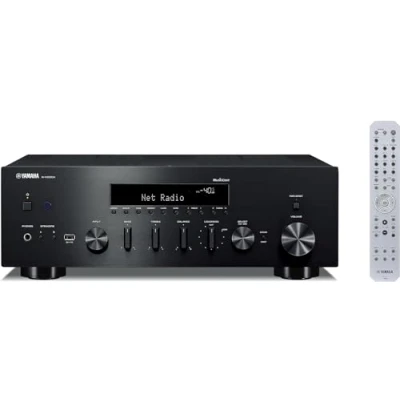 Immagine di R N600A Sintoamplificatore di rete MusicCast con radio DAB/DAB+. Display frontale,Ottico,Phono,Ethernet.WiFi,Bluetooth,Airplay2.DAC ESS SABRE,USB DAC supporto ai DSD fino a 11,2 Mhz. Colore:Black