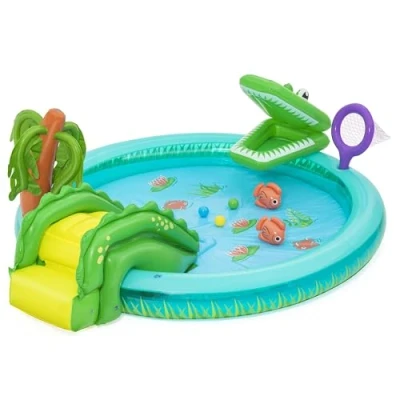 Immagine di Bestway 53166 Playcenter gonfiabile con piscinetta Crocodile Cove 2,24 m x 1,81 72 cm, multicolor