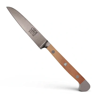 Immagine di Güde Solingen Spelucchino forgiato, 9 cm, Legno di Pero, Alpha BIRNE Doppio Collarino, Fatto a Mano in Germania