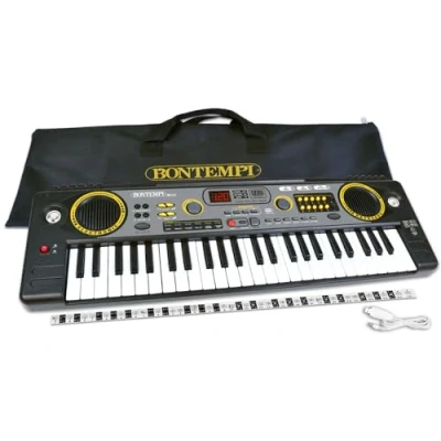 Immagine di Bontempi HarmonyTouch Tastiera Digitale a 49 Tasti con Accessori Completi per un Tocco Armonioso,