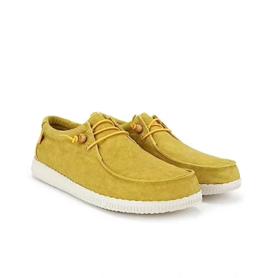 Immagine di Walk in Pitas Wally Scarpe da barca, Taglia: 41, Mostaza Cotone