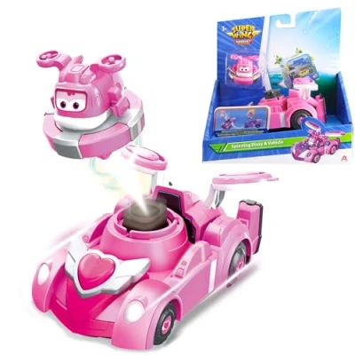 Immagine di Super Wings Spinning Dizzy &amp; Vehicle, giocattolo 2 in 1 per bambini di 3, 4, 5, 6, 7 e 8 anni.