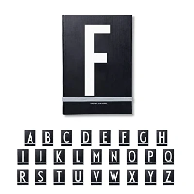 Immagine di Design Letters Notebook diario Personale A5 Taccuino uomo e donna Agenda Nero Quaderno Fatto a Mano di viaggio con pagine vuote da scrittura Chiusura cinturino 146 pgs