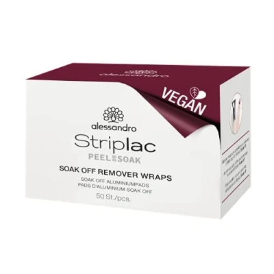 Immagine di Alessandro Striplac Peel Or Soak Off Remover Wraps 50 pezzi