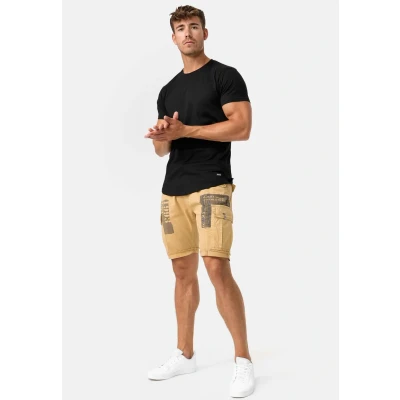 Immagine di Indicode Uomini Jaramillo Cargo Shorts Pantaloncini con 6 Tasche in 100% Cotone Tan XL