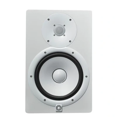 Immagine di Yamaha HS8, Cassa Studio Monitor Amplificato, da Attivo Bass Reflex a 2 vie Bi amplificato per produttori, DJ e musicisti, Bianco