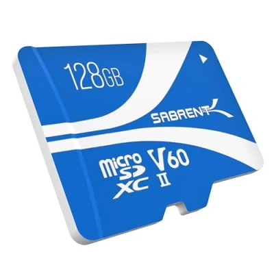 Immagine di SABRENT Scheda Micro SD 128GB Rocket V60 Memoria microSDXC Card UHS II Video 8K, A1 (SD MT60 128GB)