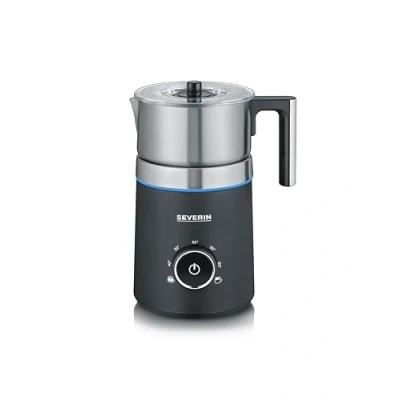 Immagine di Severin Montalatte a induzione brevettato, temperatura da 45 65, monta caldo o freddo, anche tutti i tipi di latte vegetale, programma cioccolata, capienza 700 ml., contenitore inox, SM 3586