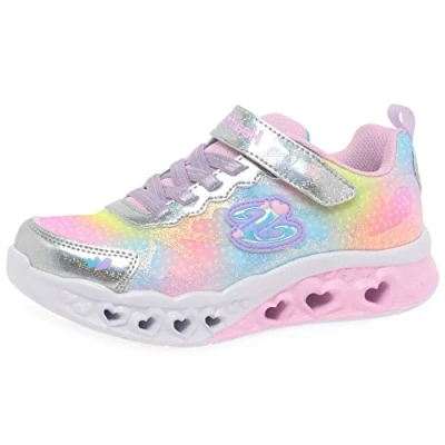 Immagine di Skechers 302315l Smlt, Scarpe da ginnastica Bambine e ragazze, Maglia Sintetica D Argento, 32 EU