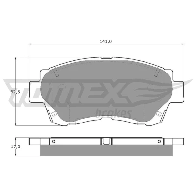Immagine di TOMEX brakes TX 13 72 Kit pastiglie freno Assale anteriore con segnalatore acustico usura accessori TOYOTA: Celica VI Coupe, Corolla VIII Compact