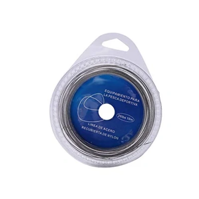 Immagine di filo da pesca, 5 tipi 10m 7 fili pesca in acciaio intrecciato coperto con traina inossidabile di plastica(20 lbs)