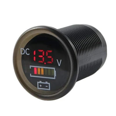 Immagine di Cutebility DC 12 V/24 V Auto Barca Voltmetro Batteria Monitor IP67 Impermeabile LED Indicatore di Tensione Amperometro Multimetro