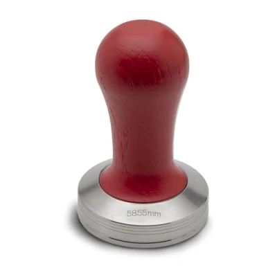 Immagine di Lelit Lelit58 Coffee Tamper Rdw Handle, Argento/Rosso
