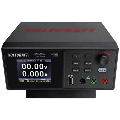 Immagine di VOLTCRAFT DSP 3010 Alimentatore da laboratorio regolabile 0 30 V 10 A 300 W USB 2.0 presa Controllo remoto Num. uscite 1 x