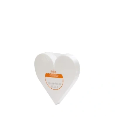 Immagine di Decora 0173914 Basi a forma di cuore in polistirolo ideali per esercitazioni e realizzare torte piani dall&#039;aspetto perfetto, Dim. 15 X H 5 CM