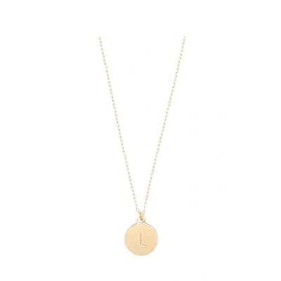 Immagine di Kate Spade New York, Collana con piccolo ciondolo a forma di L, oro