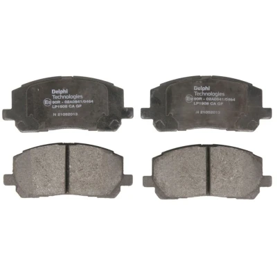 Immagine di DELPHI LP1908 Kit pastiglie freno con segnalatore acustico usura lamierino anticigolío senza accessori LEXUS: RX I