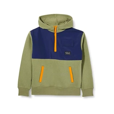 Immagine di Levi&#039;s Lvb Utility Colorblock 1/4 Zip 9ej201 Felpa con, Olivina, 14 Anni Bambino