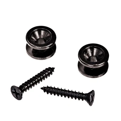 Immagine di D&#039;Addario PWEP102 Bottoni per Tracolla in Ottone Massiccio Planet Waves, Nero
