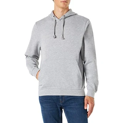 Immagine di Clique Basic Felpa con, Opaco, Grigio (Grey Melange), 4XL Uomo