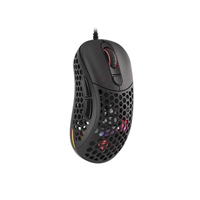 Immagine di Genesis Xenon 800 RGB Mouse da gioco leggero 16000 DPI con fori e tasti programmabili, nero