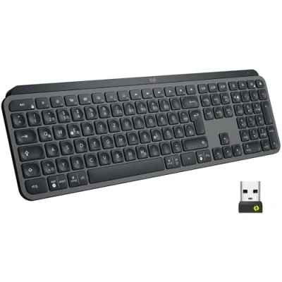 Immagine di Logitech MX Keys for Business tastiera wireless retroilluminata, Layout Tedesco QWERTZ Grigio