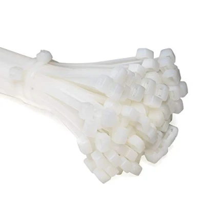 Immagine di ERKO Fascette elettricista bianche 360 x 4,8 mm 100 pezzi di cablaggio professionali, Resistente allatemperature, Resistenza alla rottura 23 kg, forte