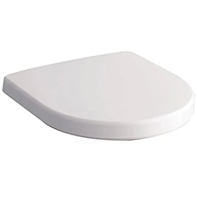 Immagine di Keramag 574130000 Sedile copri WC iCon, con coperchio e cerniera in metallo, chiusura automatica, bianco