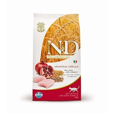 Immagine di 2 x 1,5 kg Farmina N&amp;D Low Grain Adult Cat Pollo e Melograno