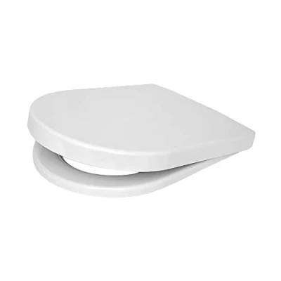Immagine di Inbagno Sedile WC Compatibile VITRA Serie ZENTRUM, copriwater in termoindurente Colore Bianco, Completo di Ciambella e Cerniere