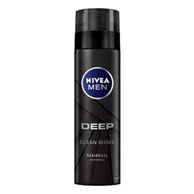 Immagine di NIVEA MEN gel da barba profondo con carbone attivo in confezione 6 (6 x 200 ml), particolarmente delicato sulla pelle uomo, nutre la formula innovativa contro le lesioni