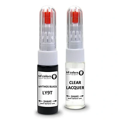 Immagine di SD COLORS MYTHOS LY9T Penna per ritocco compatibile con VW/Audi, kit di riparazione 20 ML spazzola graffi (verniciatura+lacca)