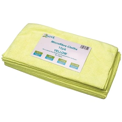 Immagine di Exel GCC0030 Y Panni in Microfibra, giallo, 40x40 Cm, 10 Pezzi