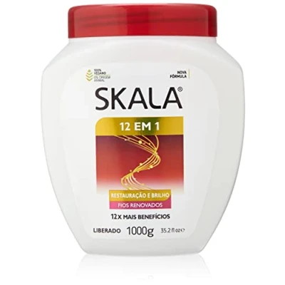 Immagine di SKALA Crema Acondizionadora 12 en 1 Idrata, Nutre e Ripara i Capelli Formula Profonda per Tutti Tipi di 1000 ml, Rosa, l