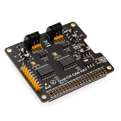 Immagine di SEENGREAT Modulo di espansione Can Bus a 2 canali per Raspberry Pi Zero/Zero W/Zero WH/2B/3B/3B+/4B, interfaccia canali, MCP2515 e ATA6561 Dual Chip Allow CH Communication