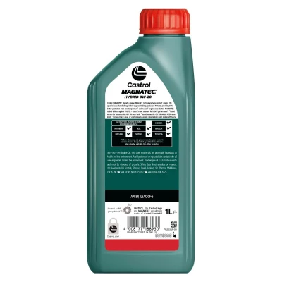 Immagine di Castrol Magnatec Hybrid 0W 20 1l Olio motore 15F872 TOYOTA: Yaris III Hatchback, Aygo, RAV4 IV SUV, SUZUKI: Jimny Grand Vitara 2 SWIFT 4