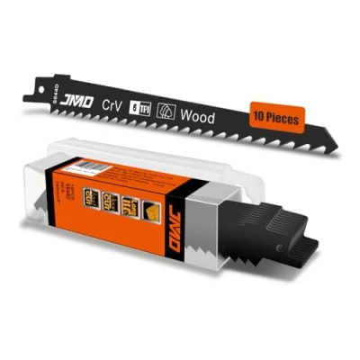 Immagine di JMD 10 Pezzi S644D Lame per Sega a Gattuccio Legno 152mm 6TPI Seghetto Alternativo Compatibile con Bosch DeWalt Makita ecc