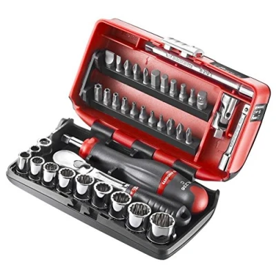 Immagine di Facom Kit di chiavi a bussola imperiale (pollici) 1/4 (6.3 mm) 38 parti RL.NANO U2