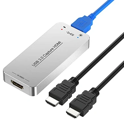 Immagine di DIGITNOW! HDMI USB 3.0 Dongle di acquisizione Video e Dispositivo per Scheda Full HD 1080P Audio Convertitore Adattatore a Windows Sistema Linux X OS