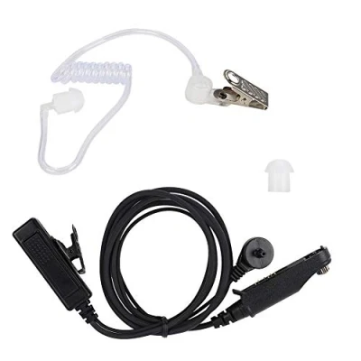 Immagine di ASHATA Cuffie Walkie Talkie, Auricolari a conduzione Aerea comode con Pulsante PTT per UV 9R