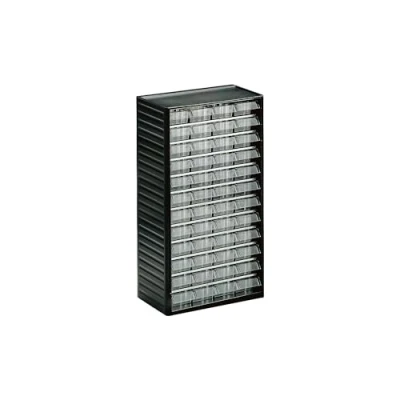 Immagine di TRESTON 551 3 Armadietto portaoggetti, Polipropilene Lega di Acciaio Polistirolo, Trasparente, L 01 x48 Drawers 69 H x 175 D 37