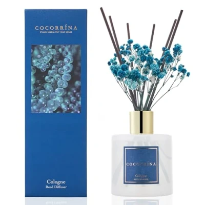 Immagine di Cocorrína Set di diffusori a bastoncini, 200 ml, diffusore colonia con 8 bastoncini profumo per la casa, camera da letto, bagno, soggiorno, casa e ufficio