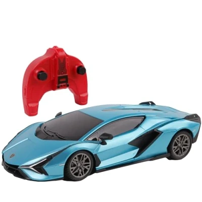 Immagine di TURBO CHALLENGE Lamborghini Sian RC Prestige 1/24 094433 Auto Telecomandata Blu Batterie Non Incluse Plastica Giocattolo per Bambini Regalo A Partire dai 6 anni