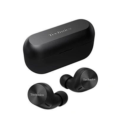Immagine di Technics EAH AZ60M2EK Auricolari Wireless con Noise Cancelling, Bluetooth Multipoint 3 Dispositivi, Confortevoli In Ear, Ricarica Senza Fili, Nero