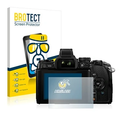 Immagine di brotect Pellicola Protettiva Vetro per Olympus OM D E M1 Protezione Schermo [Durezza Estrema 9H, Chiaro]
