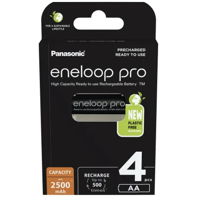 Immagine di eneloop pro HR06 Batteria ricaricabile Stilo (AA) NiMH 2500 mAh 1.2 V 4 pz.