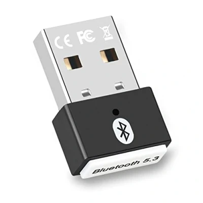 Immagine di Adattatore Bluetooth USB 5.3, Collega e Usa Chiavetta per PC Laptop EDR Dongle Compatibile con Windows 11/10/8.1