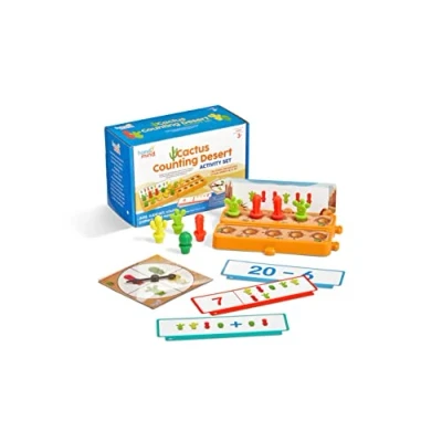 Immagine di Learning Resources contare Cactus e Deserto, Set di attività Matematiche per la Classe i Primi, Sviluppo del Senso dei Numeri, 67 Pezzi, dai 3 Anni in avanti, Multicolore, 0, 94448