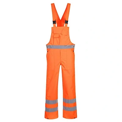 Immagine di Portwest S388 Salopette Alta Visibilità, Sfoderato, Arancione, L