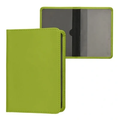 Immagine di kwmobile Custodia in pelle PU per Libretto Circolazione Auto Cover Portalibretto con Scomparti Tessere Patente Foderina Porta Documenti verde lime